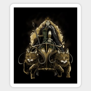 Freya - Medieval Viking Mythology - Norse Paganism Magnet